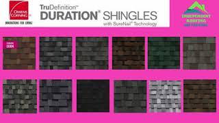 Owens Corning Duration Shingle Colors.