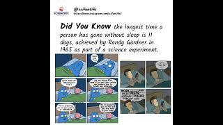 No Sleep For 11 Days!! #funfacts  #learning #sciencefacts #funfact #facts #shorts #comics