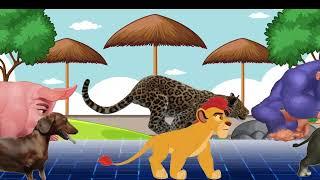 WILD Animal Stampede CHAOS in 3D Cartoon Animation!