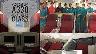 Garuda A330 Upgrade to Business Class VLOG | Trying Out the Fully Flat Bed!