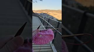 Knitwalk🩷 #knitting #knitwalk #knitsocks #feltedsocks #knit #outdoorknitting