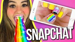 SNAPCHAT RAINBOW FILTER Nails!