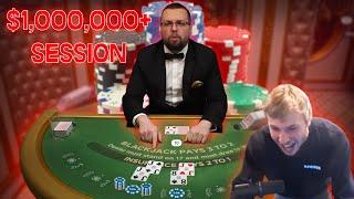 $1,000,000+ BLACKJACK SESSION! (MY BEST RUN EVER)