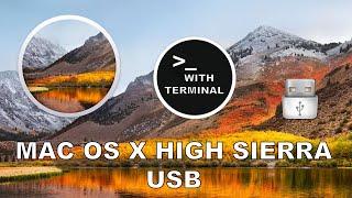 Create a Bootable Install usb Mac OS X High Sierra 10.13 (Terminal)