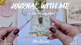 ASMR Journaling + Unboxing | Collab Journal ft @mooboomplanner