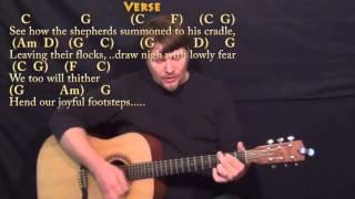 O Come All Ye Faithful (Christmas) Guitar Cover Lesson in C with Chords/Lyrics