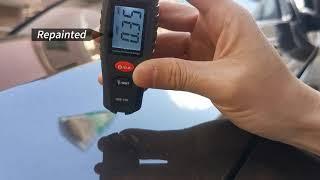 How to check car paint quality using digital gauge meter paint tester