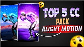 Top 5 Amazing CC Pack || Top 5 Best CC Alight motion | Free Fire Cc Xml