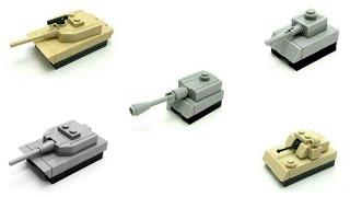 How to build different tank LEGO (mini)