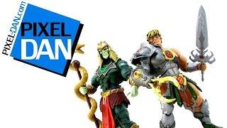 Masters of the Universe Classics Snake Armor He-Man vs Battle Armor King Hsss Figures Video Review