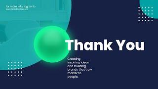 Thank You Cover Animation Powerpoint Templates