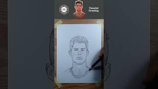 Realistic CR7 Pencil Sketch – Fast Drawing!