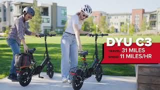  "The Ultimate Compact Commuter: DYU C3 Folding E-Bike Review!" 