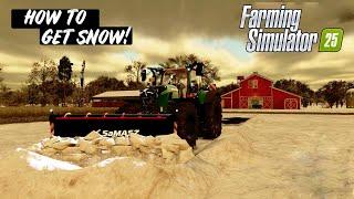 HOW TO GET SNOW in Farming Simulator 2025 | USING THE SEASONS IN FS25 | PS4 | PS5 | Xbox One