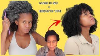 RELAXING TYPE 4 HAIR UPDATED WASH N GO ROUTINE || MY BEST CURL DEFINITION