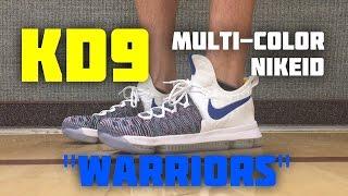 KD9 MULTI-COLOR NIKEiD - "WARRIORS" - UNBOXING AND ON FEET REVIEW