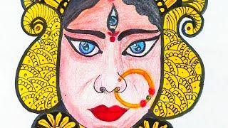 मां दुर्गा  Drawing by Kajal Art and Craft is live!