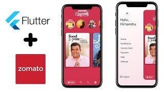 Flutter Zomato App UI Code Tutorial  - Part 1  #flutter