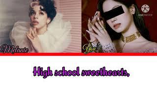 High school sweethearts [Karaoke duet] color coded lyrics melanie martinez