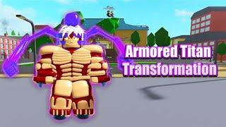 Armored Titan Transformation! Over 100 Trillion power level!!   Anime Fighting Simulator