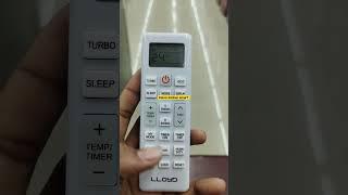 lloyd ac remote lock open malayalam