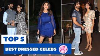 Top 5 Best Dressed Celebs at Shilpa Shetty's Dinner with Friends | @KaunBolaaBollywood