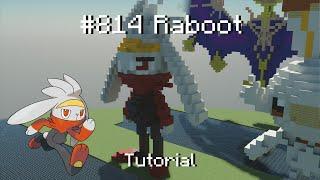 How to build a Pokémon Raboot statue in Minecraft (Tutorial)