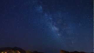 Time-lapse the milky way with Arizona cliffs