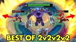 BEST OF 2v2v2v2 (43,000 HP Leona, Unlimited Anivia Walls, Oneshot Builds...)