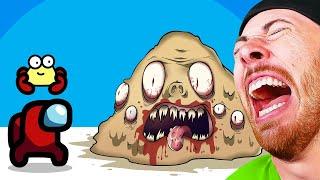 Funniest POU Animations! Crewmates vs Pou Among Us Compilation