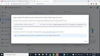 How To Add Google AdSense code in head tags on Blogger Website