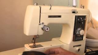 Sewing machine Швейная машина Privileg Nutzstich Voll Zick-Zack 470 test  кожа