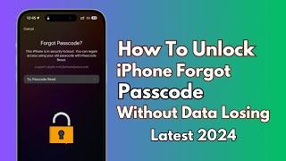 Forgot Passcode..?  How To Unlock iPhone Passcode iF Forget it ! 2024