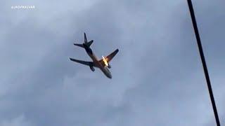 FedEx cargo plane makes emergency landing following bird strike and engine fire