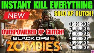 NEW SOLO UNLIMITED XP GLITCH BO6! (INSTANT KILL EVERYTHING GLITCH) BEST SOLO BO6 ZOMBIES GLITCH