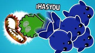 BEST MOPE.IO BLUEWHALE TROLLING!! // KRAKENS LIVING IN FEAR // MEGA TAILSMASH - MOPE.IO - iHASYOU