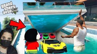 Franklin Shinchan Build Garage in the swimming pool - GTA 5