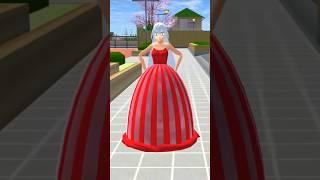 New red shiny dress in in sakura school simulator tutorial