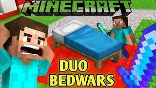 Minecraft bedwars duo gameplay || Bedwars minecraft || Gameplay || MR. CRAZY GAMERZ ||