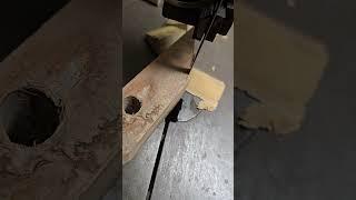 Chair repair the best way to trim a glue block is with a bandsaw