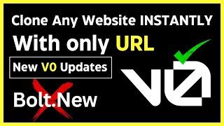 Clone Any Website INSTANTLY! New V0 Updates You Need to See | Say NO To Cursor AI Bolt.New WindSurf