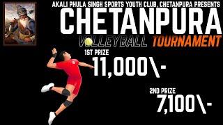 CHETANPURA (AMRITSAR) VILLAGE LEVEL VOLLEYBALL TOURNAMENT LIVE || @supervolleyx