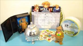 2002 E.T. THE EXTRA TERRESTRIAL SET OF 5 WENDY'S MOVIE COLLECTIBLES VIDEO REVIEW