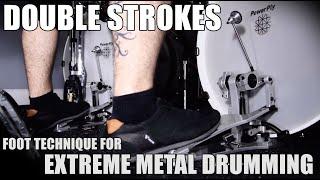 DOUBLE STROKES TECHNIQUE / HEEL-TOE [Extreme Drumming]