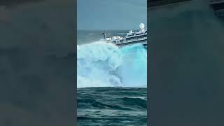 Cruise Ship Handle a Wave of This Magnitude？ #oceanship #epicwaves  #waves
