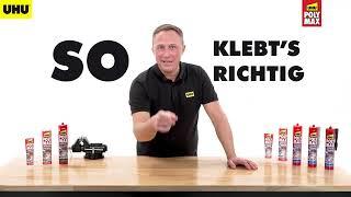 So klebt's richtig: UHU POLY MAX® Montagekleber Anwendungstipps | How to Video