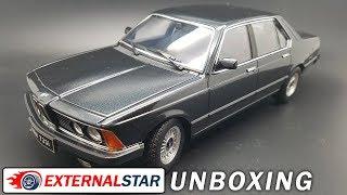 BMW 733i E23 1977 black 1:18 KK Scale | Review and unboxing