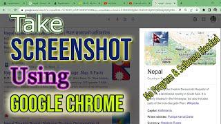 Take Screenshot using Google Chrome