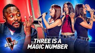 The Very Best TRIOs in the Blind Auditions of The Voice