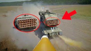 Fully Loaded Russian BM-21 "Grad" System Hit By Kamikaze Drone!